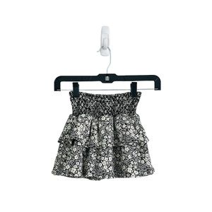 Zara Smocked Waist Tiered Skirt